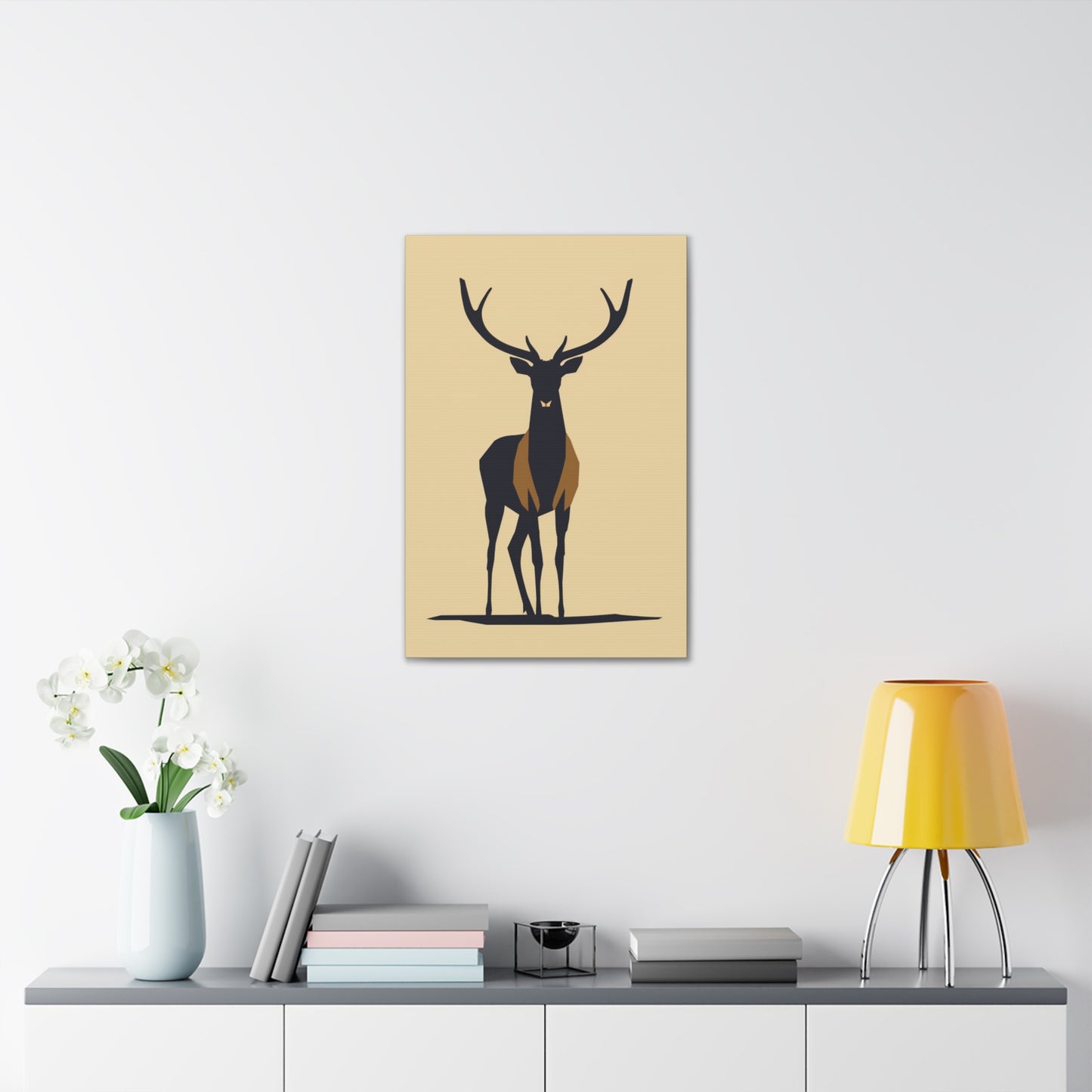 Reindeer - Digital Illustration Canvas Gallery Wraps