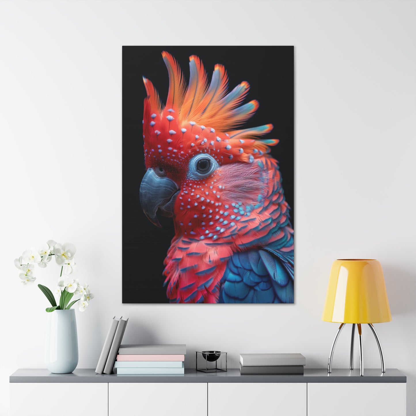 Beautiful Bird - Abstract Illustration Canvas Gallery Wraps