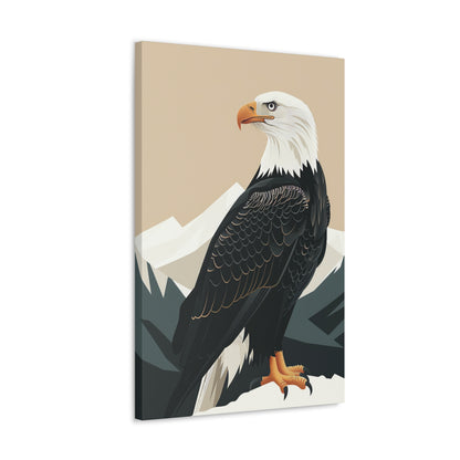 Bald Eagle Digital Illustration Canvas Gallery Wraps