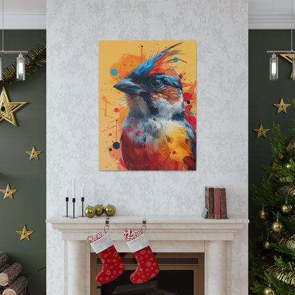 Bird - Abstract Illustration Canvas Gallery Wraps