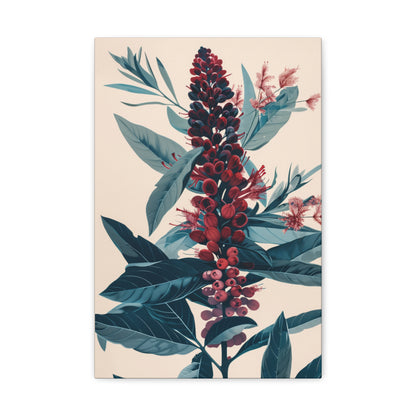 Cycade Flower Digital Illustration Canvas Gallery Wraps