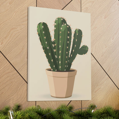 Cactus Plant - Illustration Canvas Gallery Wraps