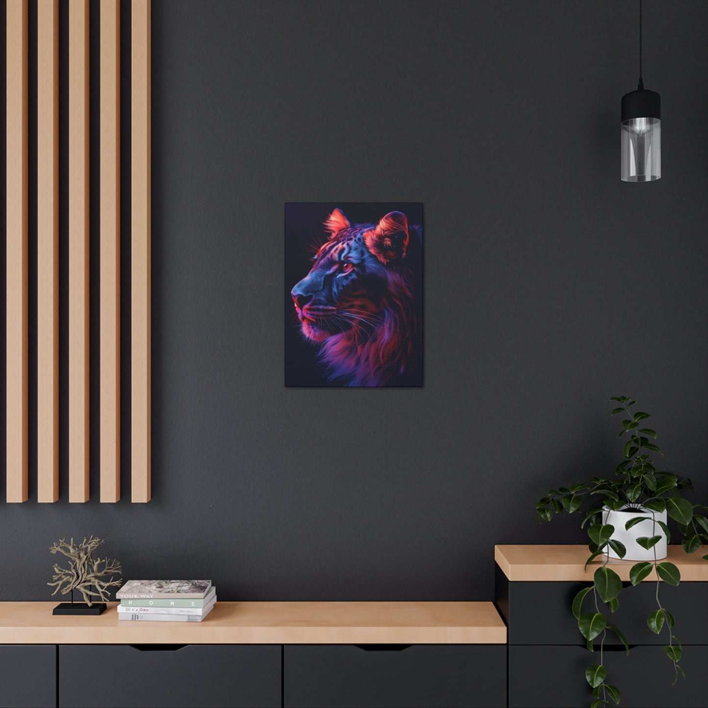 Lion - Illustration  Canvas Gallery Wraps