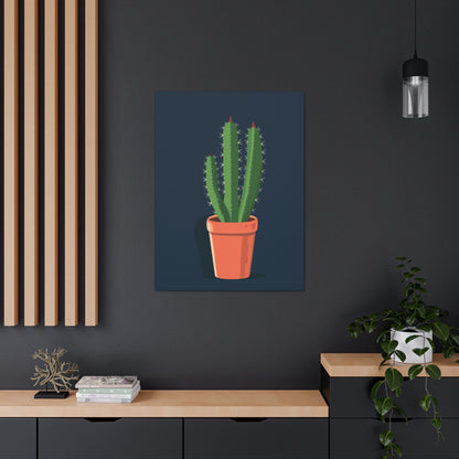 Cactus Plant - Illustration Canvas Gallery Wraps