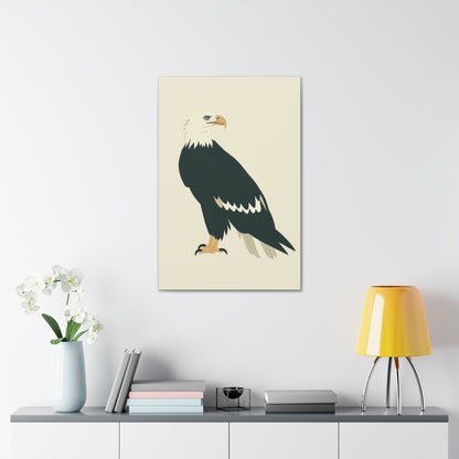 Bald Eagle Digital Illustration Canvas Gallery Wraps