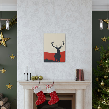 Reindeer with antlers  Digital Illustration Canvas Gallery Wraps