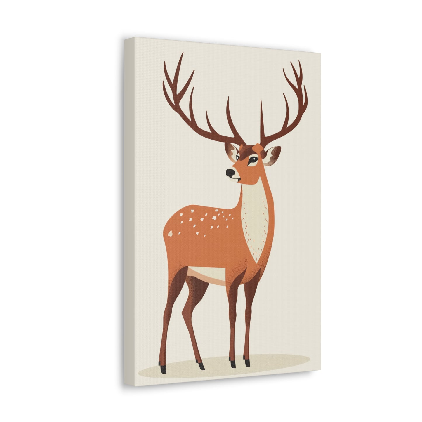 Deer - Digital Illustration Canvas Gallery Wraps