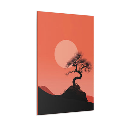 Bonsai Tree - Illustration Canvas Gallery Wraps