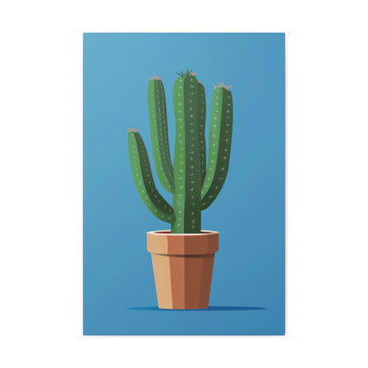 Cactus Plant - Illustration Canvas Gallery Wraps