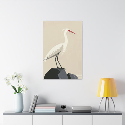 Stork Digital Illustration Canvas Gallery Wraps