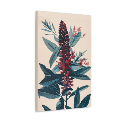 Cycade Flower Digital Illustration Canvas Gallery Wraps