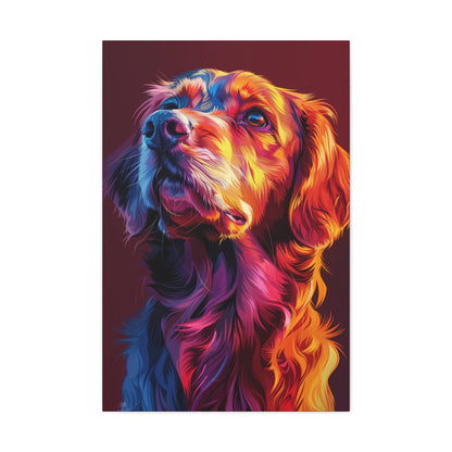 Labrador Dog - Abstract Illustration Canvas Gallery Wraps