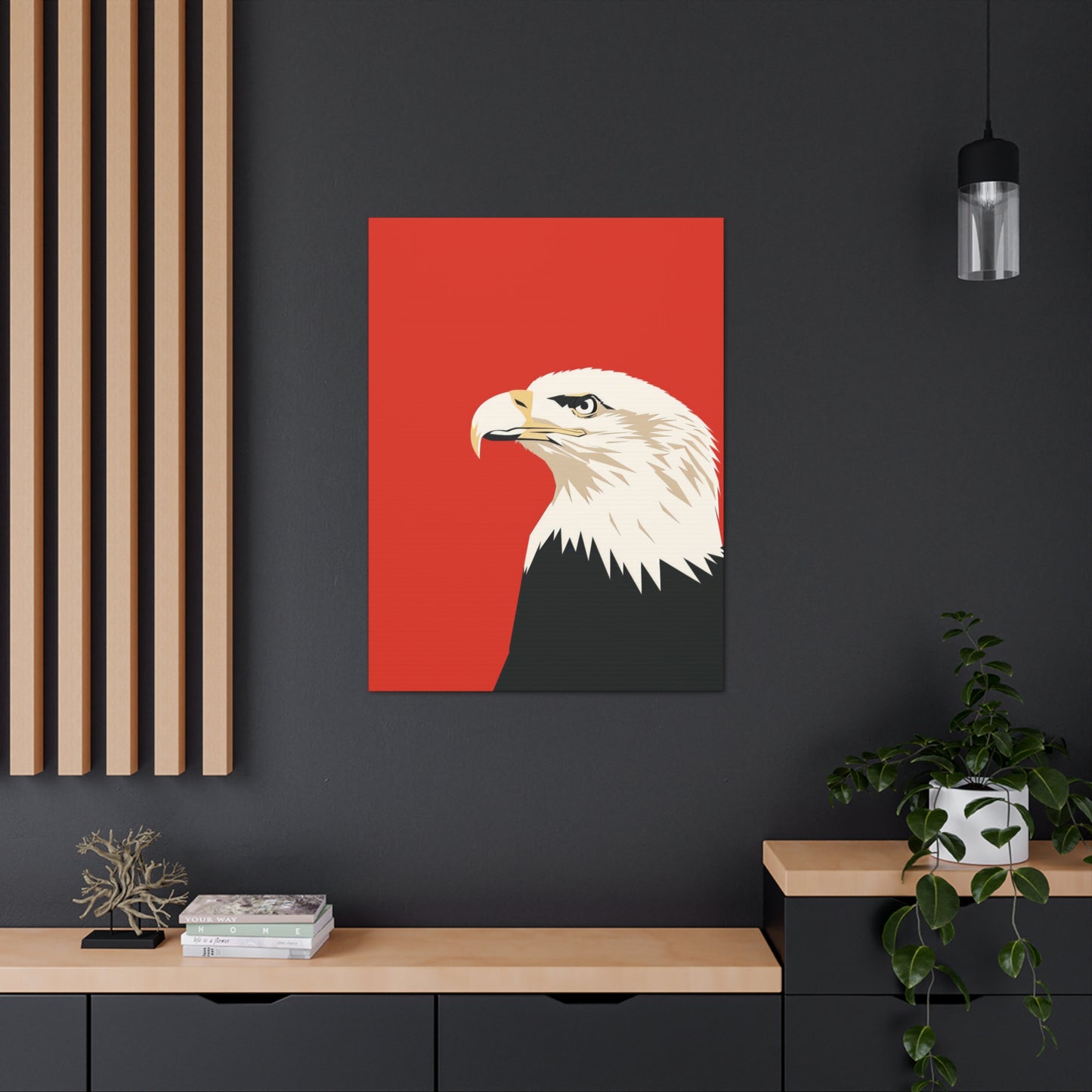 Bald Eagle Digital Illustration Canvas Gallery Wraps