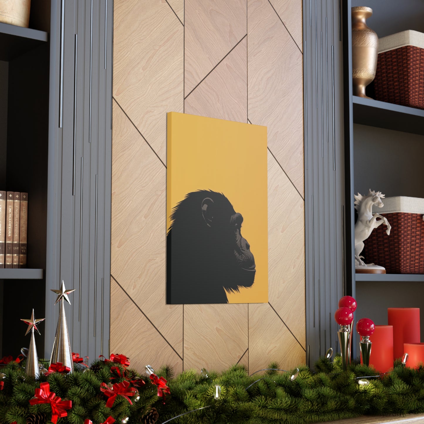 Gorilla Digital Illustration Canvas Gallery Wraps