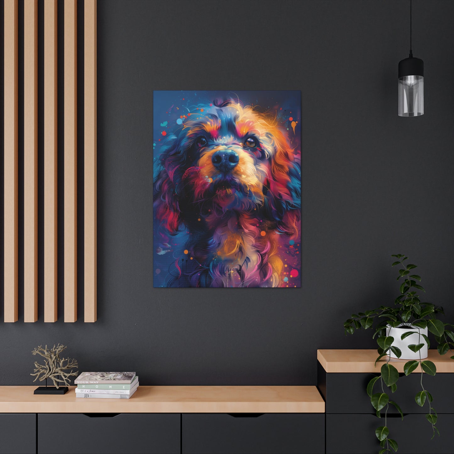 Terrier Dog - Illustration Canvas Gallery Wraps