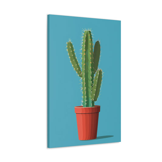 Cactus Plant - Illustration Canvas Gallery Wraps