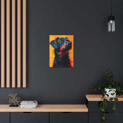 Labrador Dog - Abstract Illustration Canvas Gallery Wraps