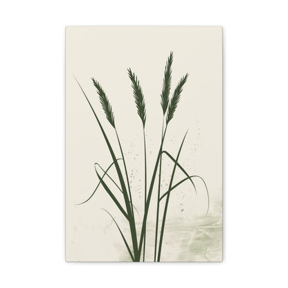 Grass Plant - Illustration Canvas Gallery Wraps