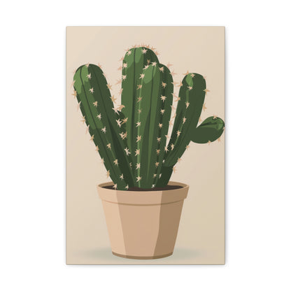 Cactus Plant - Illustration Canvas Gallery Wraps