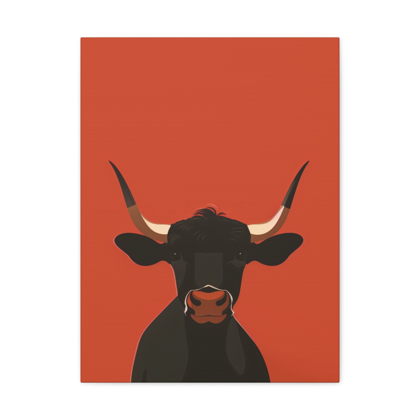 Bull Digital Illustration Canvas Gallery Wraps