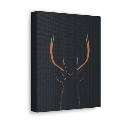 Reindeer antlers  Digital Illustration Canvas Gallery Wraps