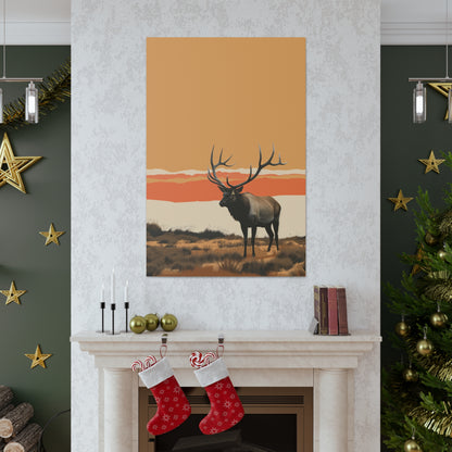 Moose - Digital Illustration Canvas Gallery Wraps