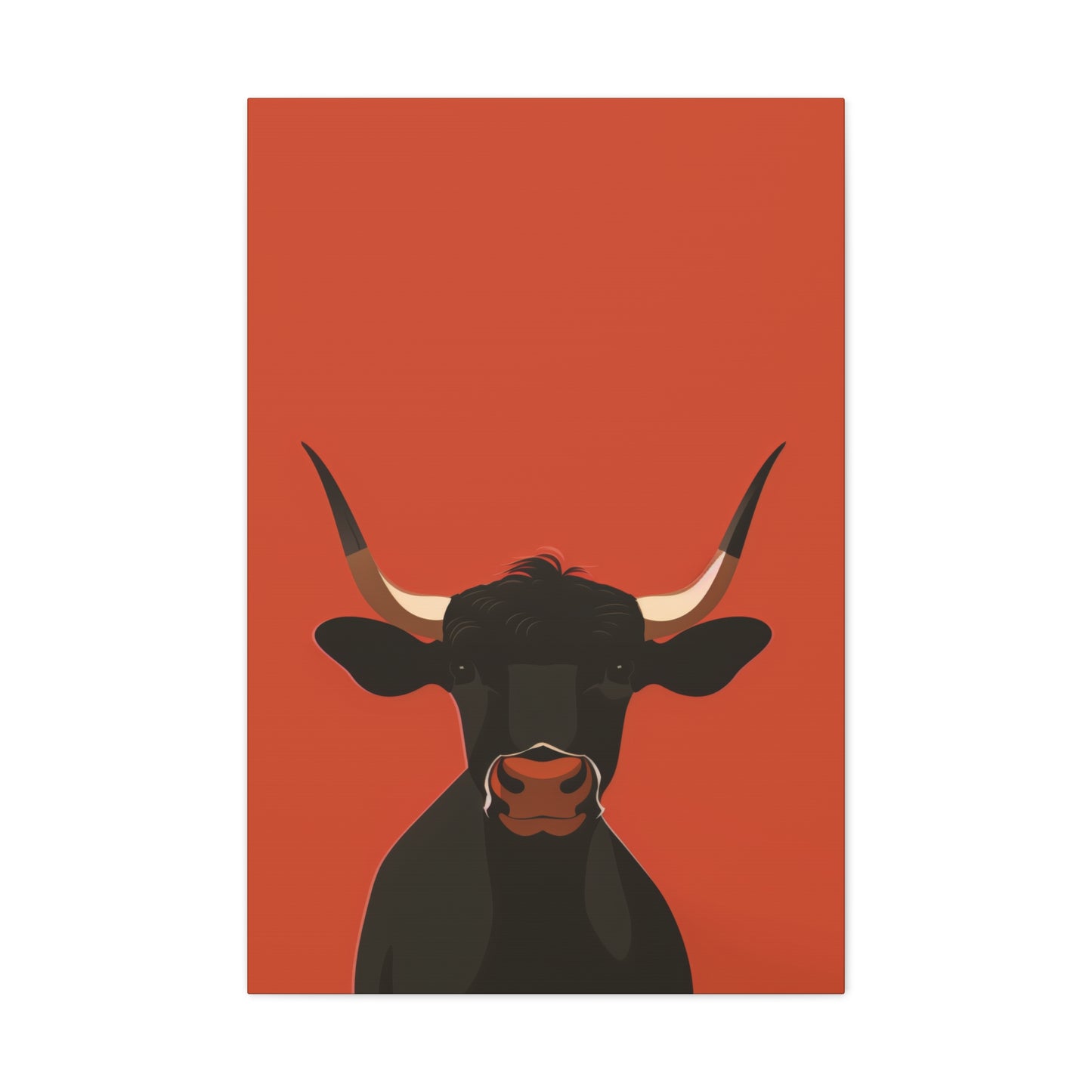 Bull Digital Illustration Canvas Gallery Wraps