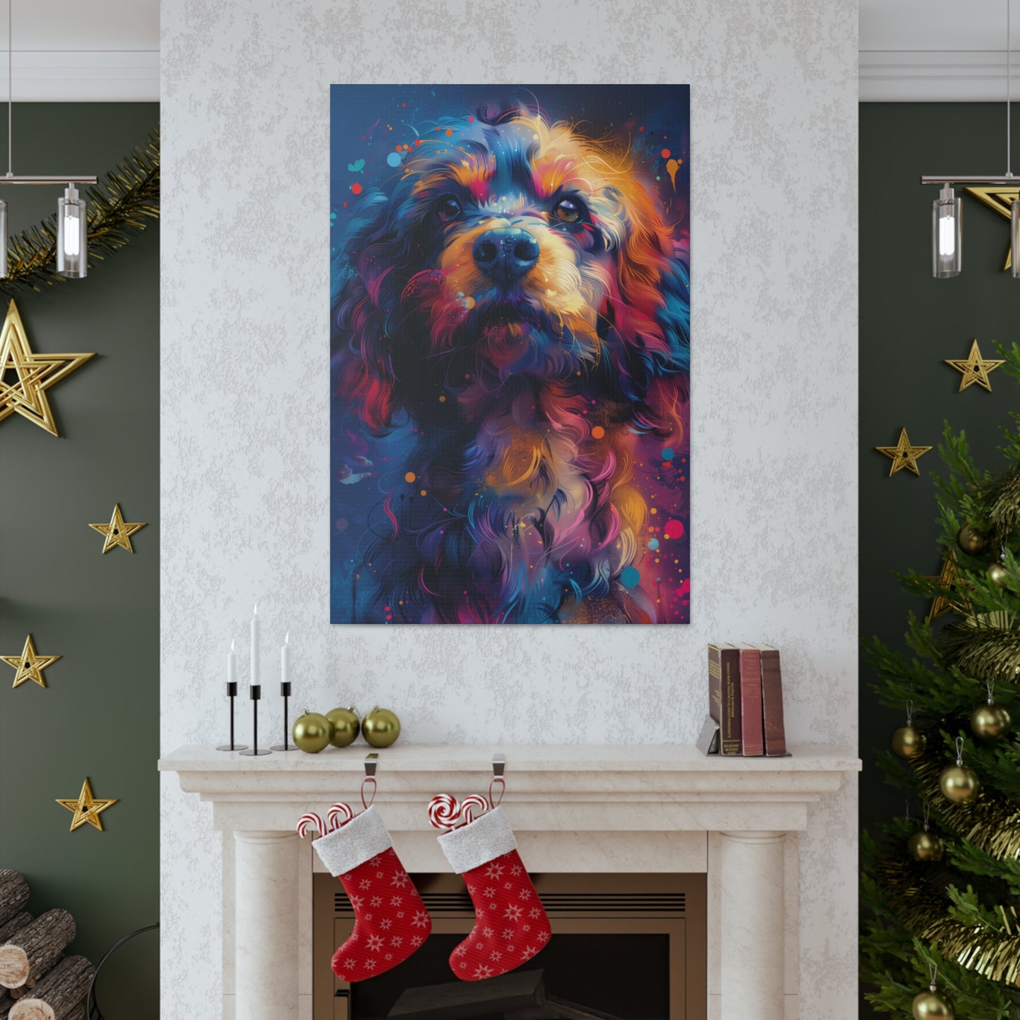 Terrier Dog - Illustration Canvas Gallery Wraps