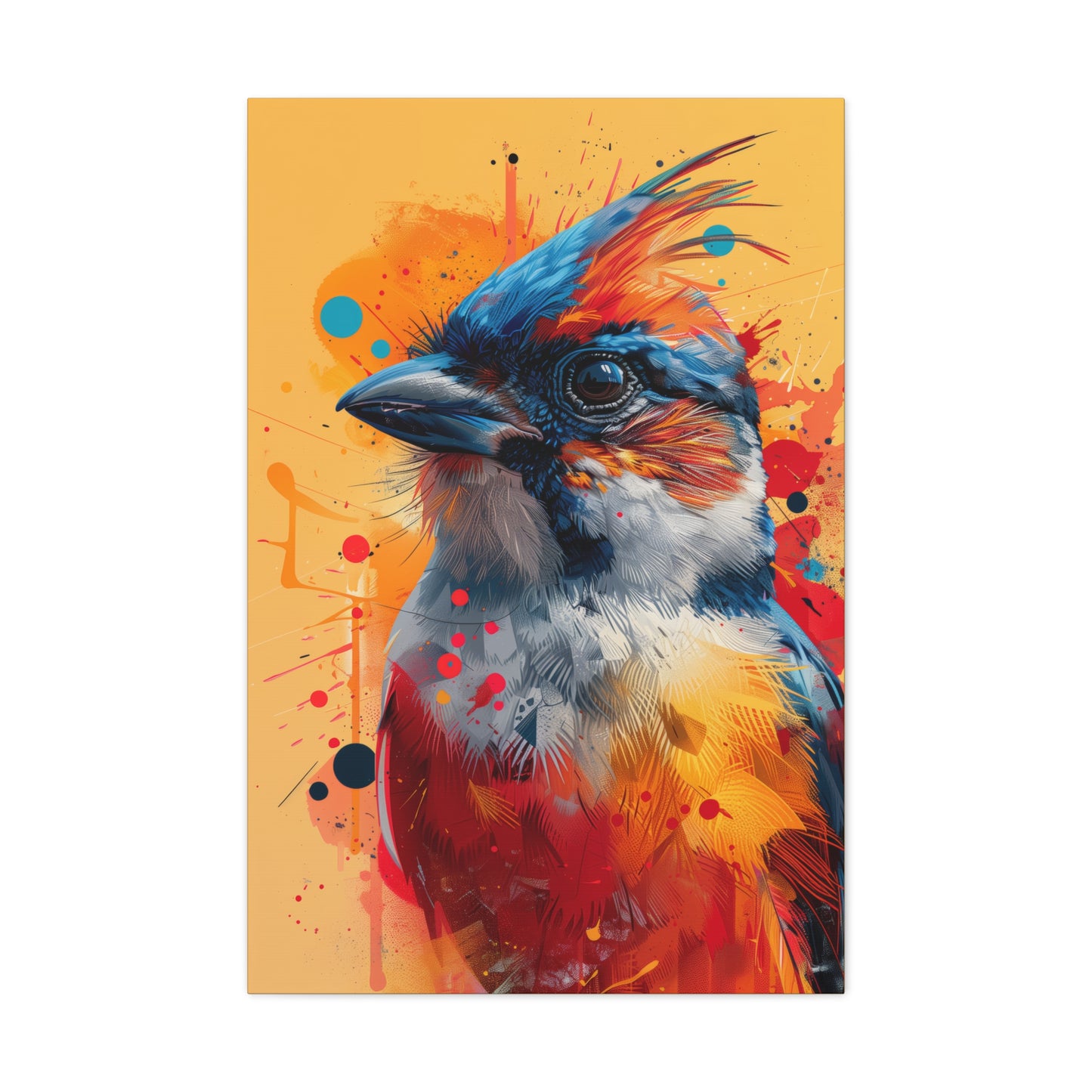 Bird - Abstract Illustration Canvas Gallery Wraps