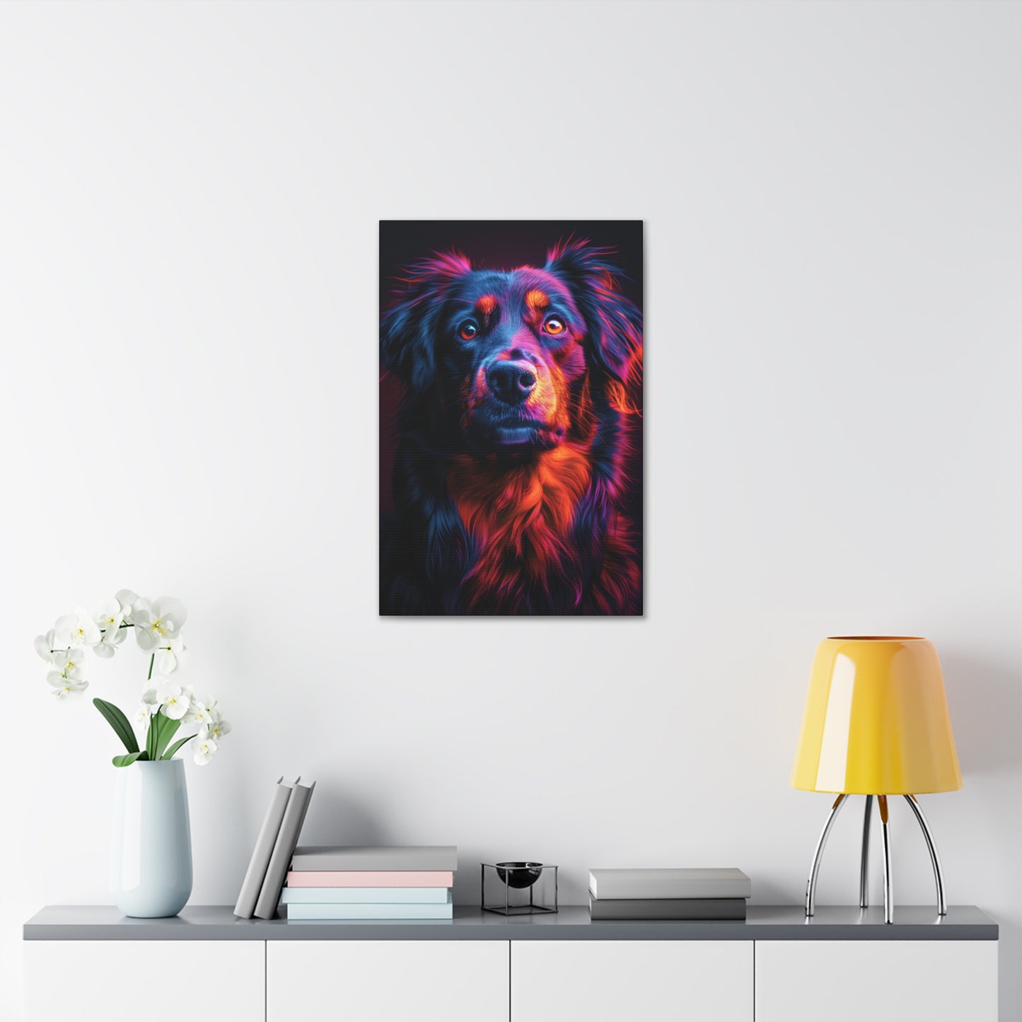 Labrador Dog - Abstract Illustration Canvas Gallery Wraps