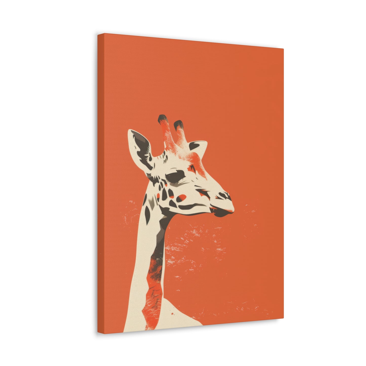 Giraffe Digital Illustration Canvas Gallery Wraps