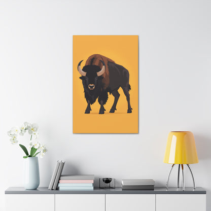 Bison - Digital Illustration Canvas Gallery Wraps