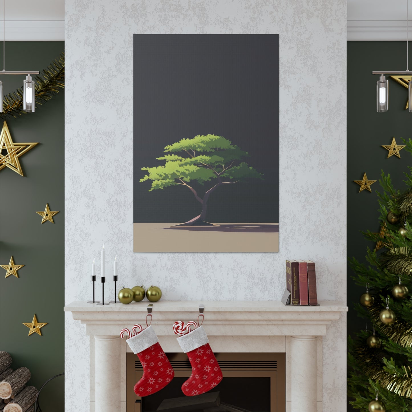 Bonsai Tree - Illustration Canvas Gallery Wraps