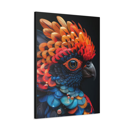 Beautiful Bird - Abstract Illustration Canvas Gallery Wraps