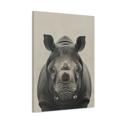 Rhinoceros  Digital Illustration Canvas Gallery Wraps