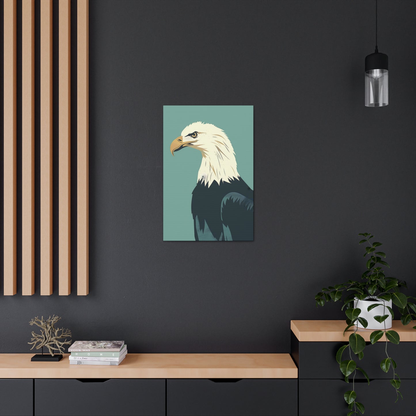 Bald Eagle Digital Illustration Canvas Gallery Wraps