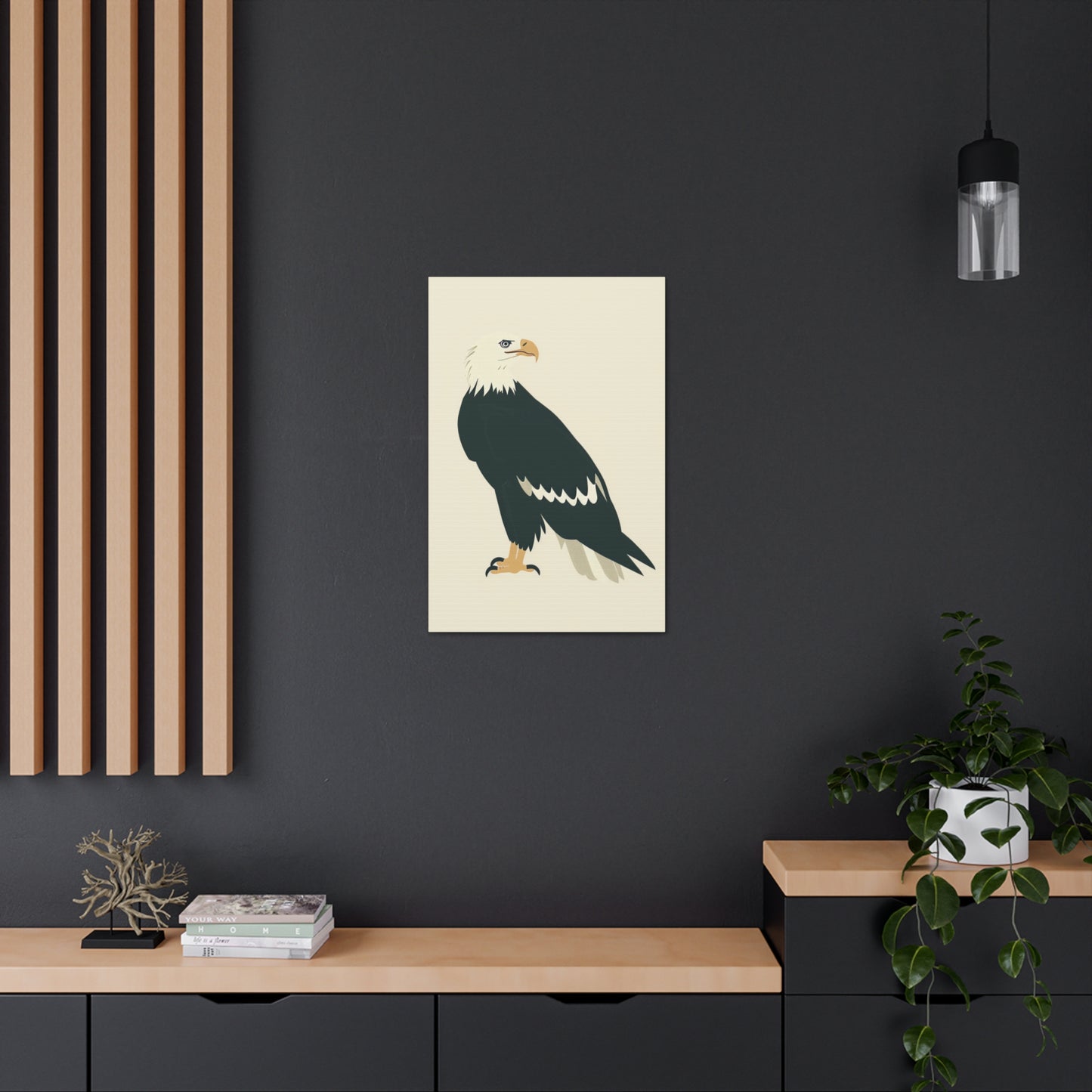 Bald Eagle Digital Illustration Canvas Gallery Wraps