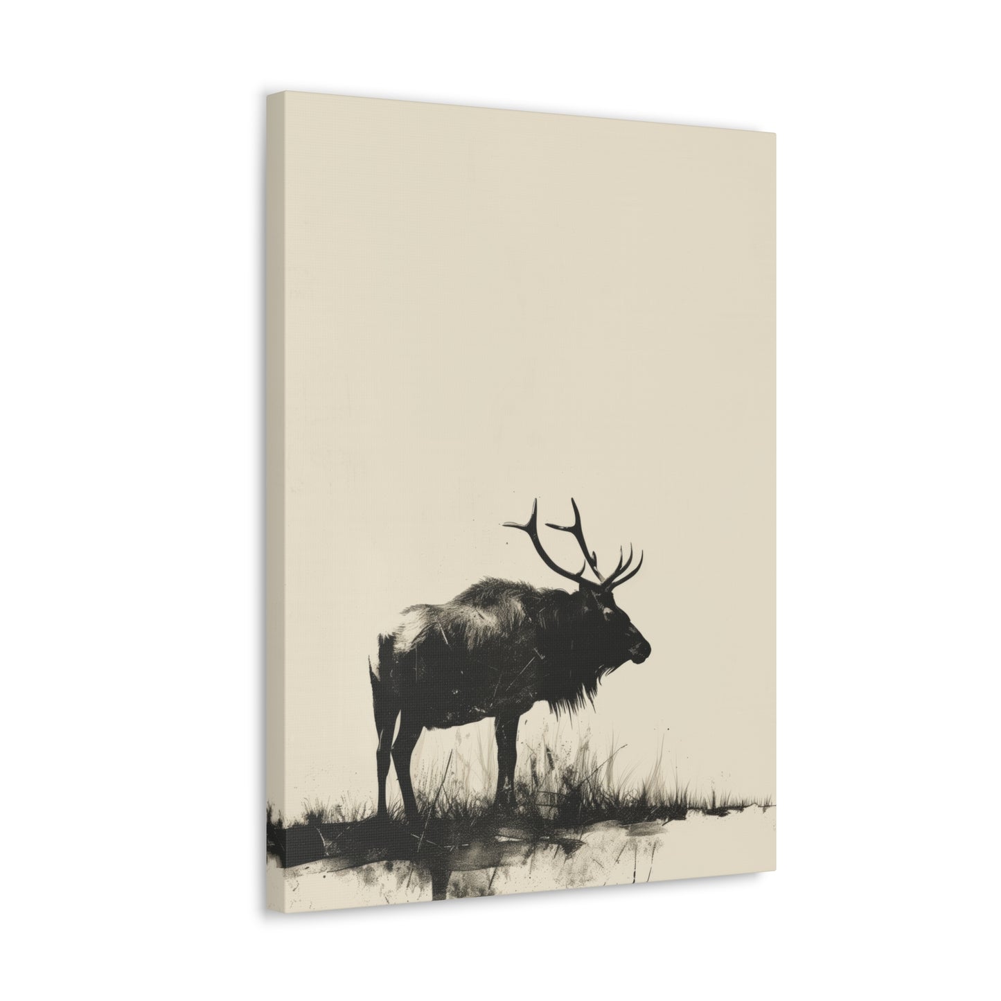 Moose Digital Illustration Canvas Gallery Wraps