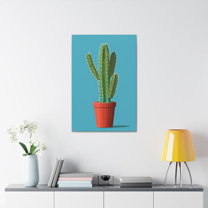 Cactus Plant - Illustration Canvas Gallery Wraps