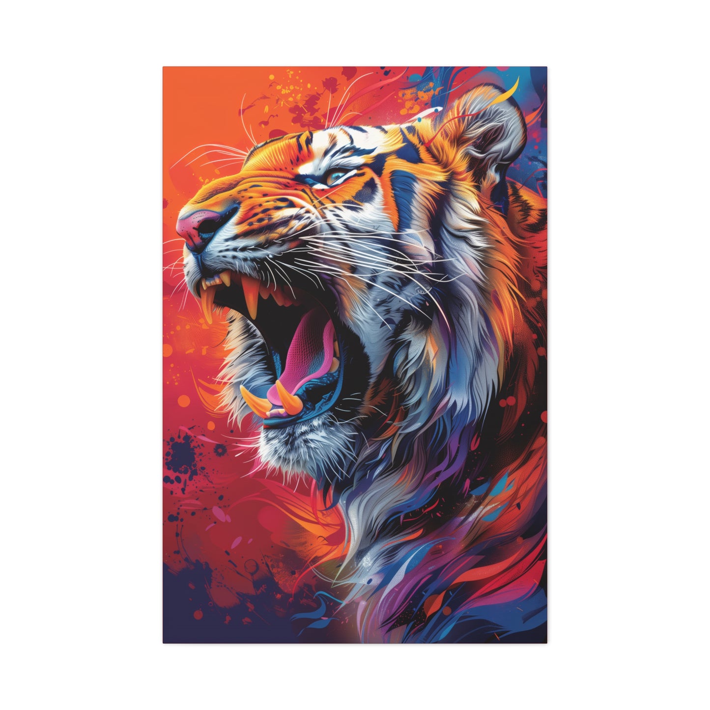 Tiger - Illustration Canvas Gallery Wraps