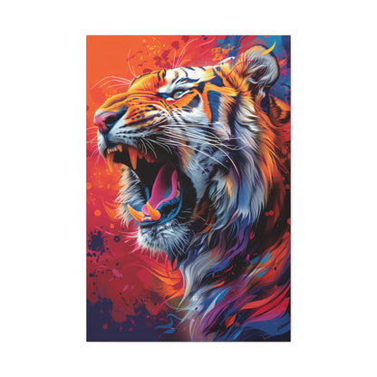 Tiger - Illustration Canvas Gallery Wraps