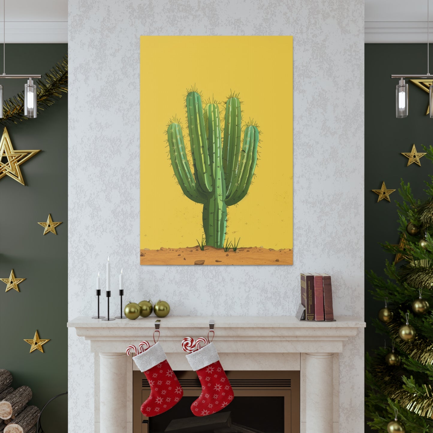 Cactus Plant - Illustration Canvas Gallery Wraps