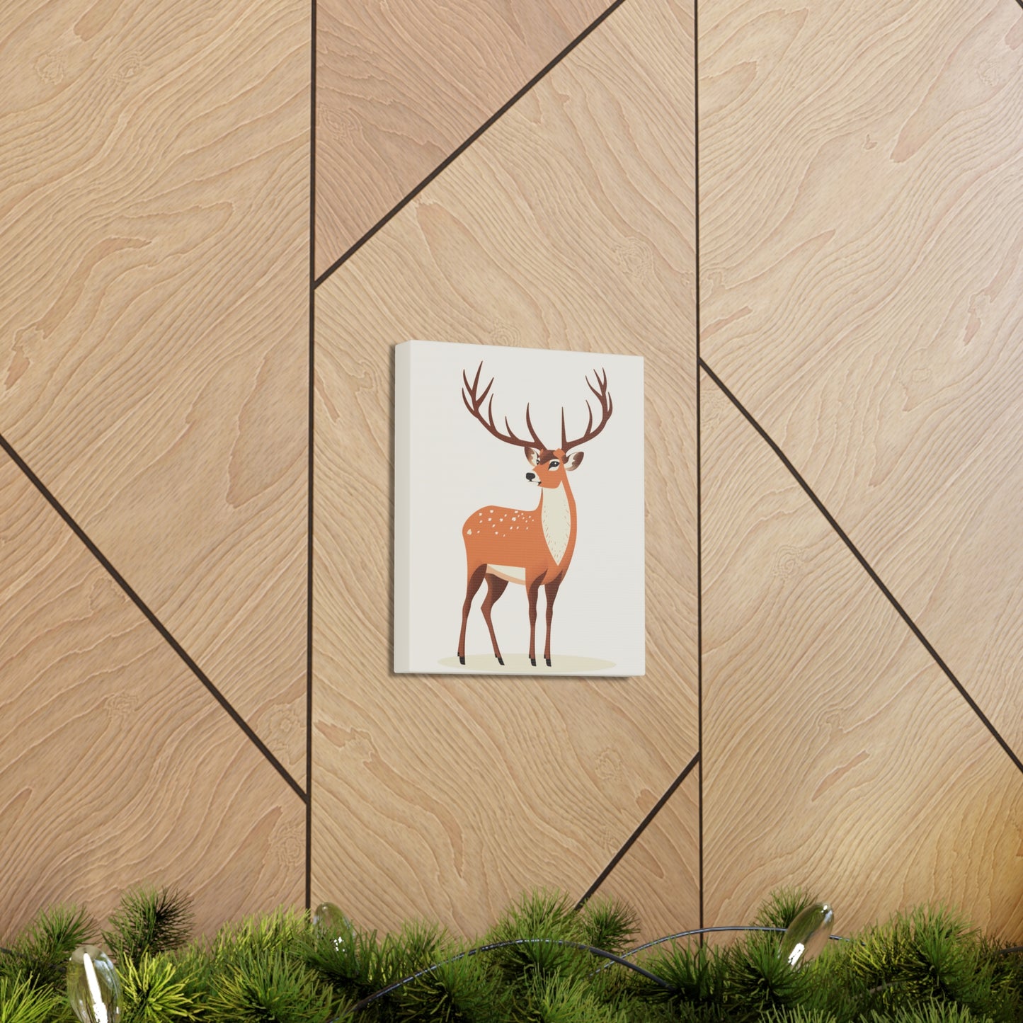 Deer - Digital Illustration Canvas Gallery Wraps