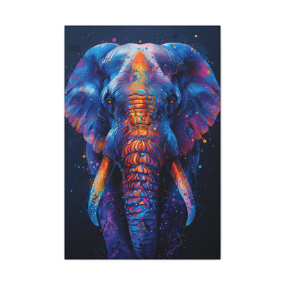 Elephant - Illustration Canvas Gallery Wraps