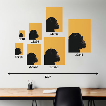 Gorilla Digital Illustration Canvas Gallery Wraps