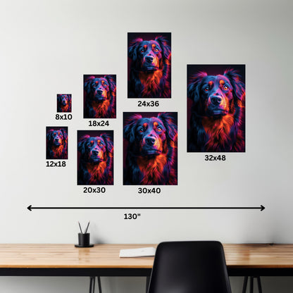 Labrador Dog - Abstract Illustration Canvas Gallery Wraps