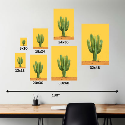 Cactus Plant - Illustration Canvas Gallery Wraps